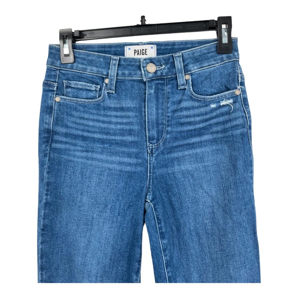 Paige Jeans Hoxton Ripped High Waist ankle slim size 25 - Picture 2 of 4
